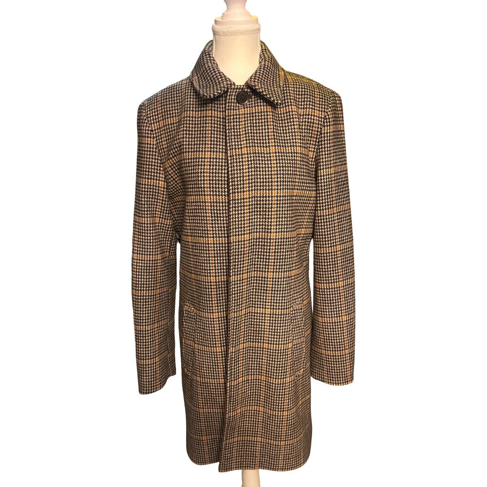 Express Wool-Blend Houndstooth Coat — Size Small — Excellent Condition c